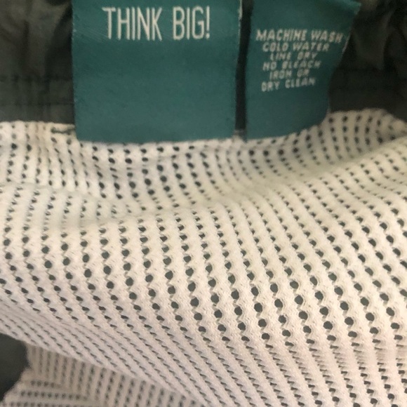 Big Dogs Cargo Mesh Lined Shorts Swim Trunks Sz. 4X Olive Green Outdoors Summer - Picture 7 of 7